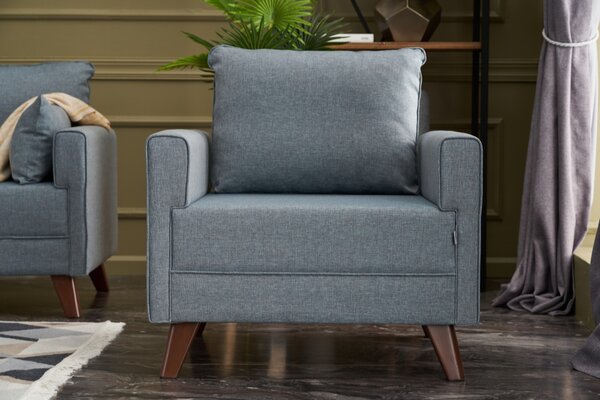 Atelier Del Sofa, Fotoliu Yasin albastru 82/81/85 cm