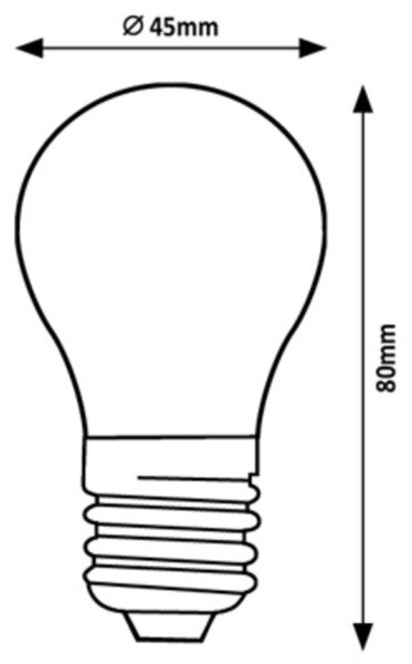 Bec LED FILAMENT G45 E27/2W/230V 4000K Rabalux 79016