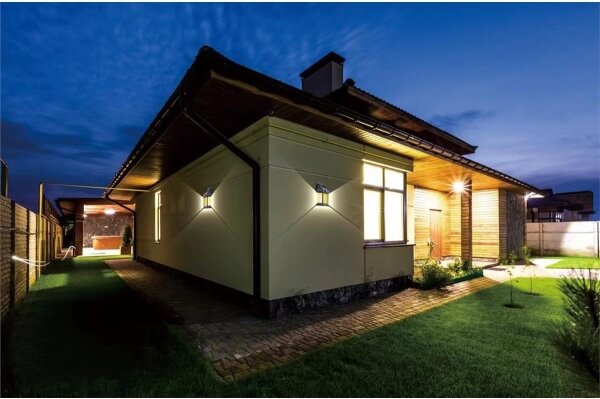 Aplică solară LED de perete pentru exterior, cu senzor, LED/1W/3,7V 1200 mAh IP65
