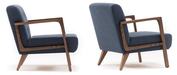 Atelier Del Sofa, Fotoliu Yunus albastru 69/83/80 cm