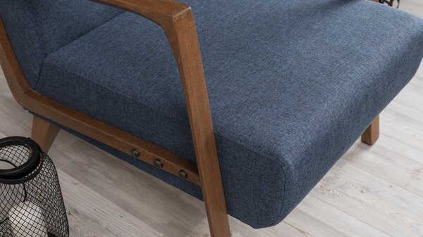 Atelier Del Sofa, Fotoliu Yunus albastru 69/83/80 cm