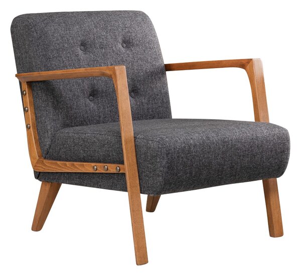 Atelier Del Sofa, Fotoliu Yunus gri inchis 69/83/80 cm