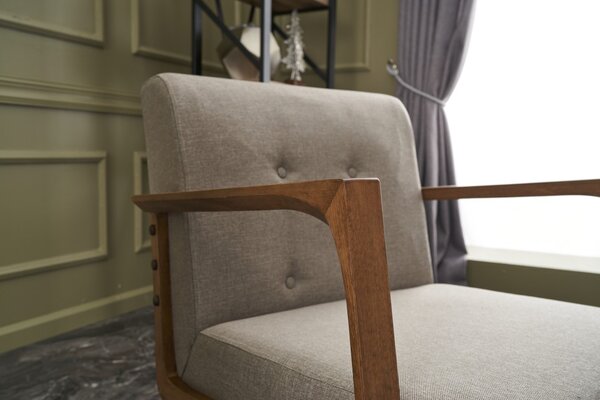 Atelier Del Sofa, Fotoliu Yunus crem 69/83/80 cm