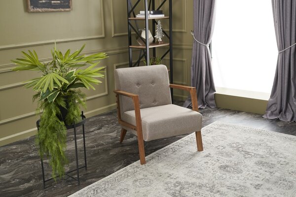 Atelier Del Sofa, Fotoliu Yunus crem 69/83/80 cm