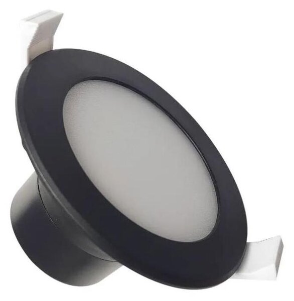 Corp de iluminat LED încastrat pentru baie LED/7W/230V 4000K negru IP44