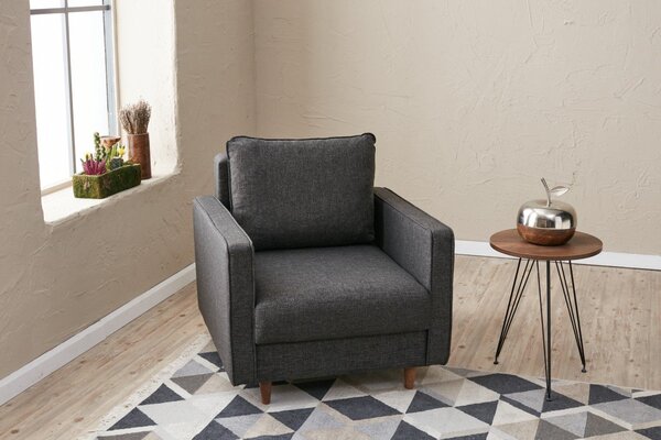 Atelier Del Sofa, Fotoliu Zeki antracit 85/90/82 cm