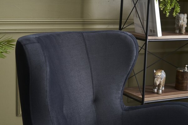 Atelier Del Sofa, Fotoliu Ada antracit 73/80/87 cm