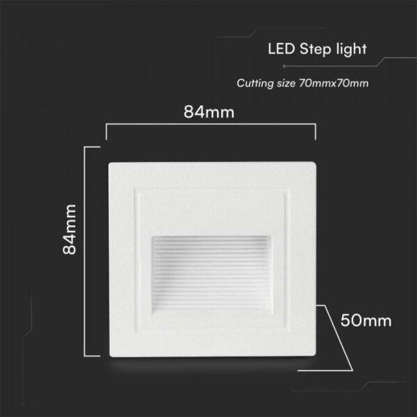 LED lampă exterioară scări 5W 230V 3000K IP65 alb