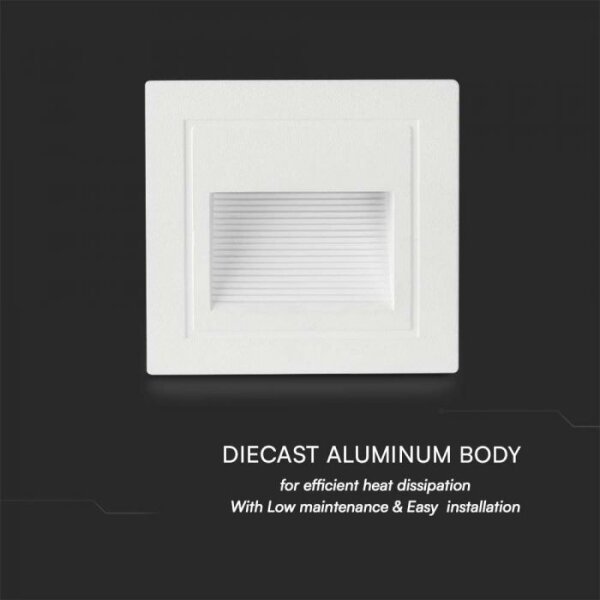 LED lampă exterioară scări 5W 230V 3000K IP65 alb