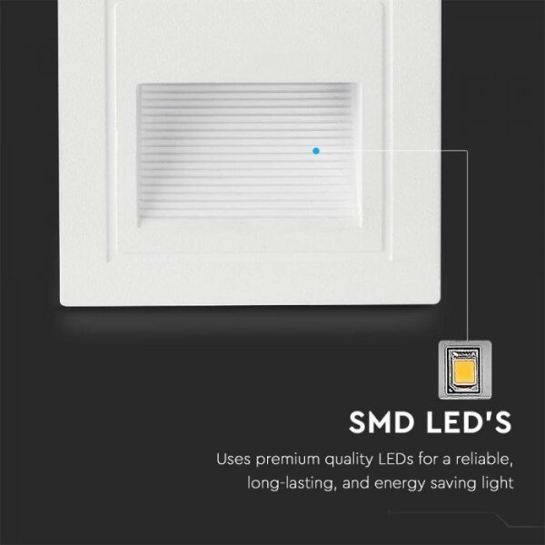 LED lampă exterioară scări 5W 230V 3000K IP65 alb