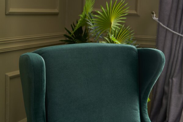 Atelier Del Sofa, Fotoliu Aisha verde 77/80/98 cm
