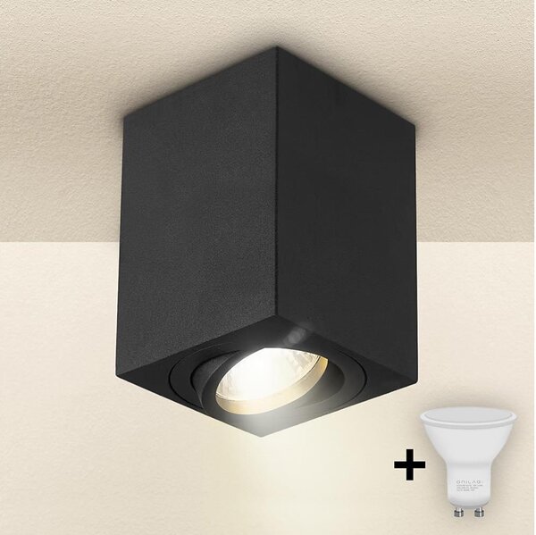 Spot MIA 1xGU10/30W/230V 100x80 mm negru Brilagi