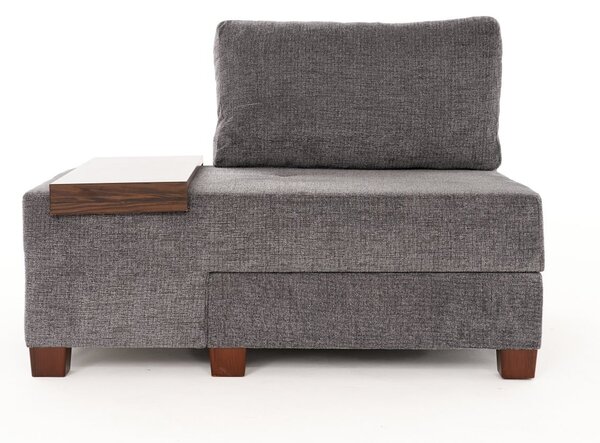 Atelier Del Sofa, Fotoliu extensibil Aiyla gri 116/93/83 cm