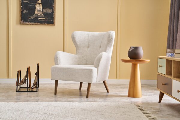 Atelier Del Sofa, Fotoliu Ada crem 73/80/87 cm