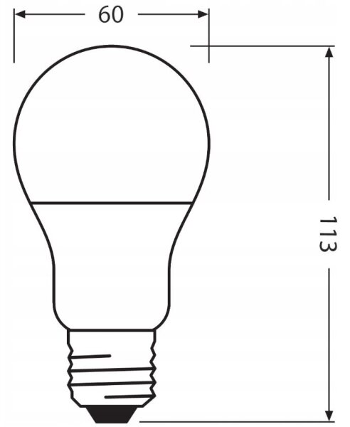 Bec LED realizat din plastic reciclat Ledvance E27/10W/230V 2700K
