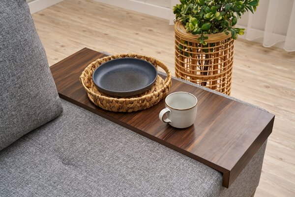 Atelier Del Sofa, Fotoliu extensibil Aiyla gri 116/93/83 cm
