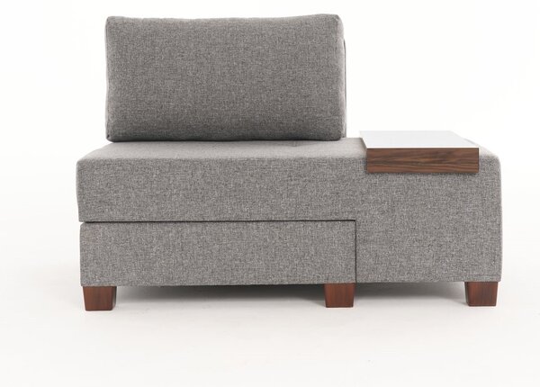 Atelier Del Sofa, Fotoliu extensibil Aiyla gri 116/93/83 cm