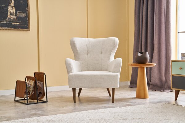 Atelier Del Sofa, Fotoliu Ada crem 73/80/87 cm