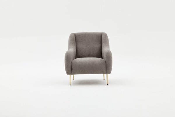 Atelier Del Sofa, Fotoliu Aergul gri-auriu 77/70/77 cm