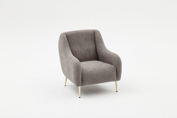 Atelier Del Sofa, Fotoliu Aergul gri-auriu 77/70/77 cm