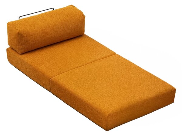 Atelier Del Sofa, Fotoliu extensibil Afet portocaliu 95/95/75 cm