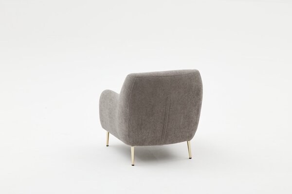 Atelier Del Sofa, Fotoliu Aergul gri-auriu 77/70/77 cm