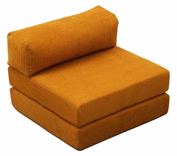 Atelier Del Sofa, Fotoliu extensibil Afet portocaliu 95/95/75 cm