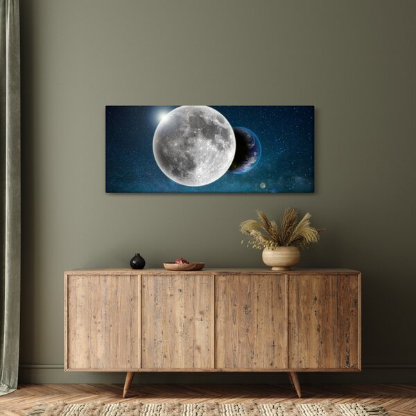 Tablou - Pământul în eclipsa de lună (120x50 cm)