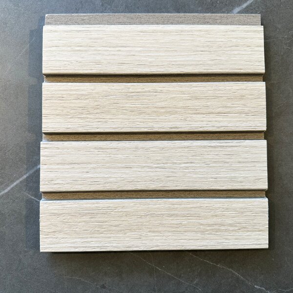 Riflaj decorativ bej texturat, 122 mm