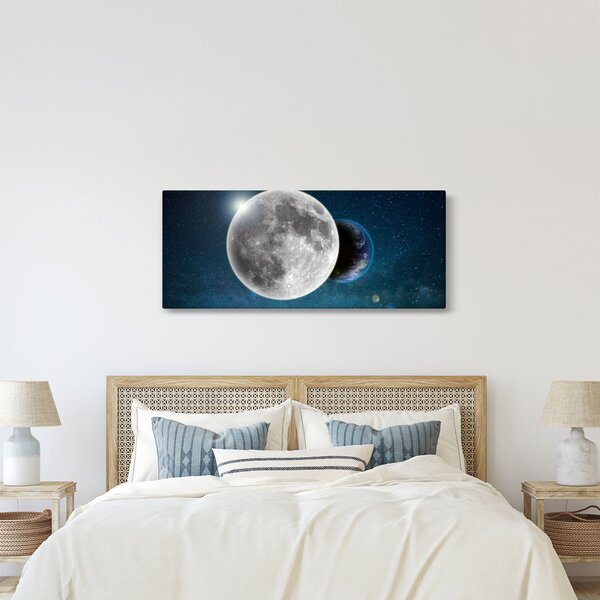 Tablou - Pământul în eclipsa de lună (120x50 cm)