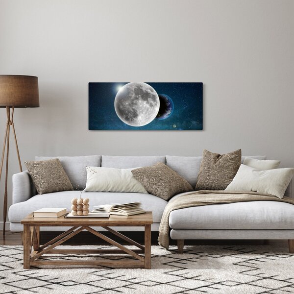 Tablou - Pământul în eclipsa de lună (120x50 cm)