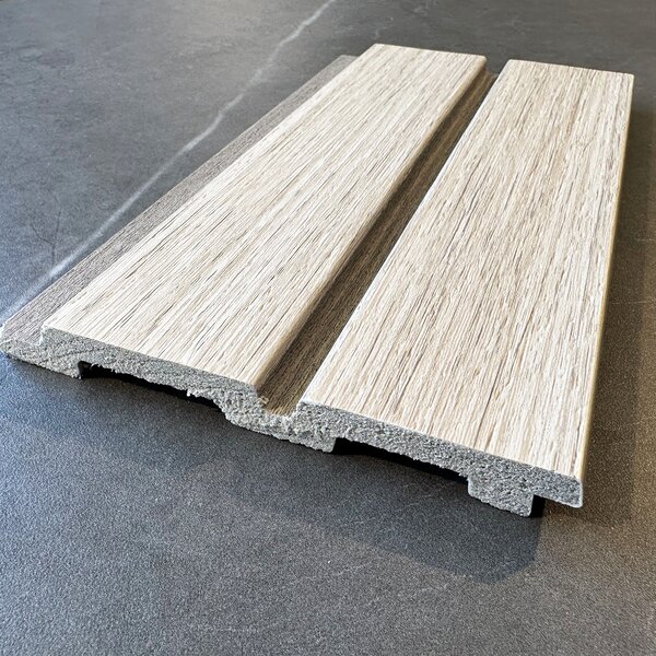 Riflaj decorativ bej texturat, 122 mm