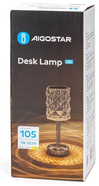 Lampă LED reîncărcabilă dimabilă Aigostar LED/1W/5V 2700/4000/6500K 1800mAh 26 cm