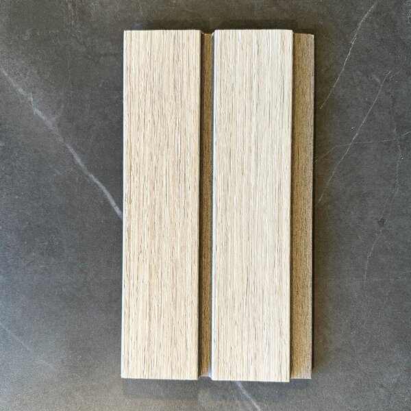 Riflaj decorativ bej texturat, 122 mm