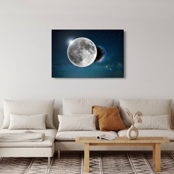 Tablou - Pământul în eclipsa de lună (90x60 cm)