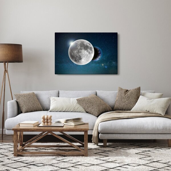 Tablou - Pământul în eclipsa de lună (90x60 cm)