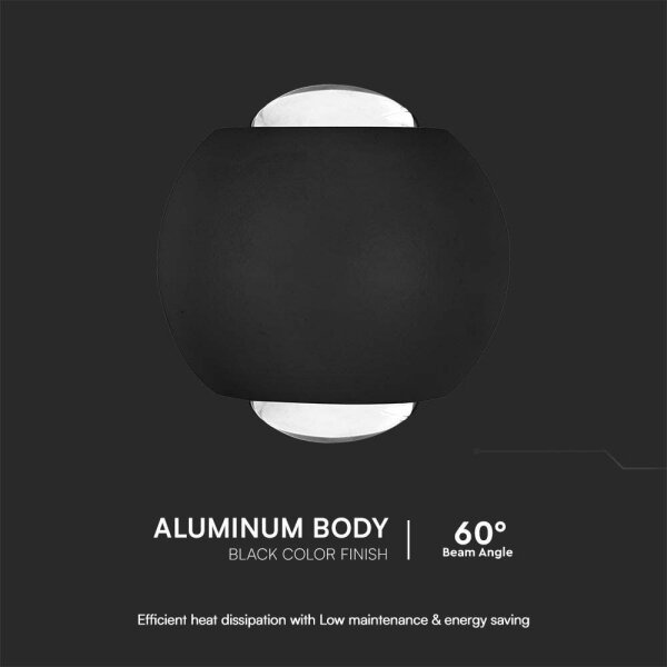 Aplică LED de exterior LED/2W/230V 3000K IP54 negru