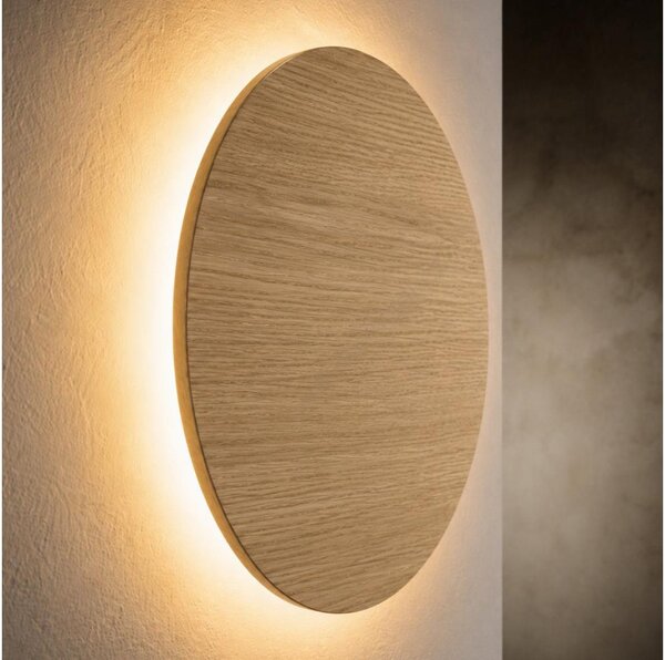 Aplică de perete LUNA 4xG9/8W/230V, diam. 40 cm, stejar