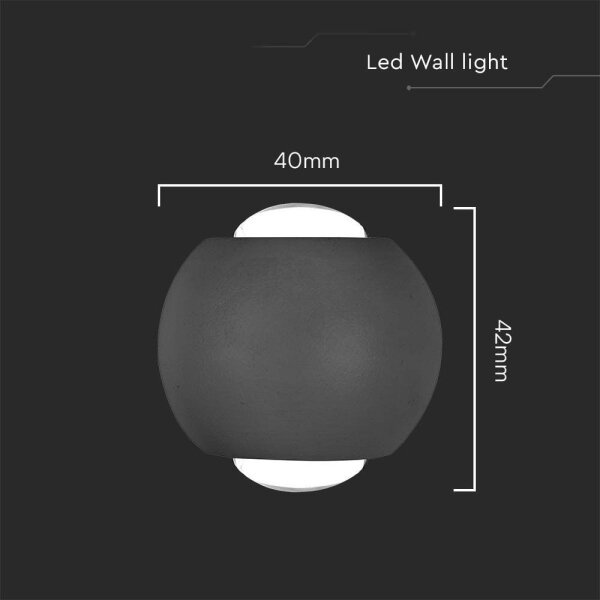 Aplică LED de exterior LED/2W/230V 3000K IP54 negru
