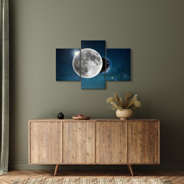 Tablou - Pământul în eclipsa de lună (90x60 cm)