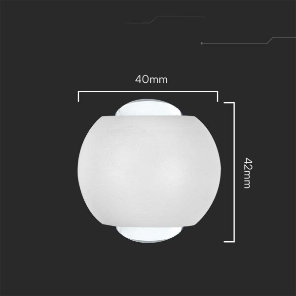 Aplică LED de exterior LED/2W/230V 4000K IP54 alb