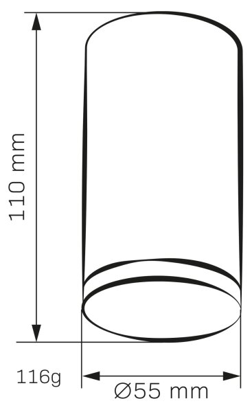 Spot pentru baie TURYN 1xGU10/10W/230V IP44 alb