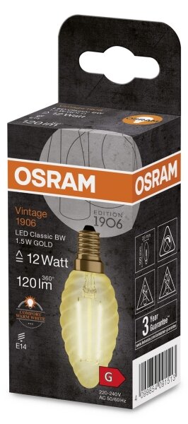 Bec LED Osram VINTAGE E14/1,5W/230V 2400K