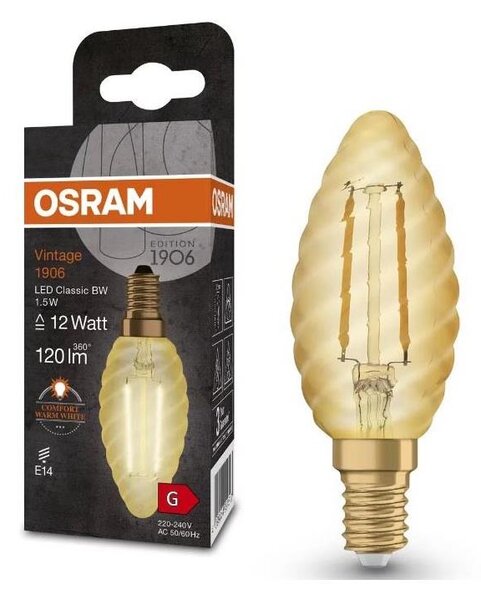Bec LED Osram VINTAGE E14/1,5W/230V 2400K