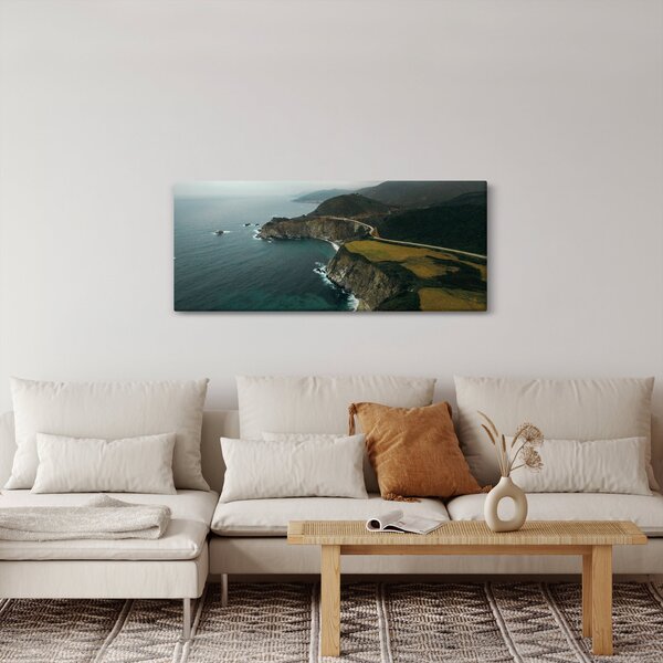 Tablou - Stânci în ocean (120x50 cm)
