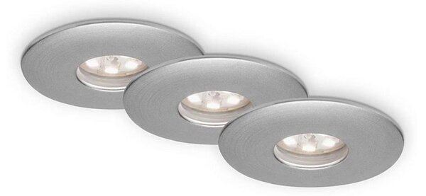 SET 3x corp de iluminat LED încastrat pentru baie Briloner 7240-039 LED/1,8W/230V IP44