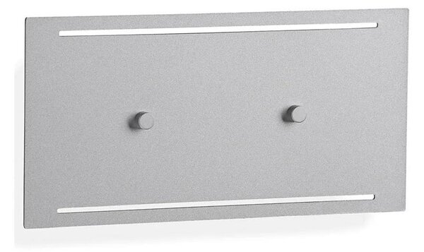 Telefunken 307804TF-Aplică LED de exterior 2xLED/3,5W/230V IP44 argintiu