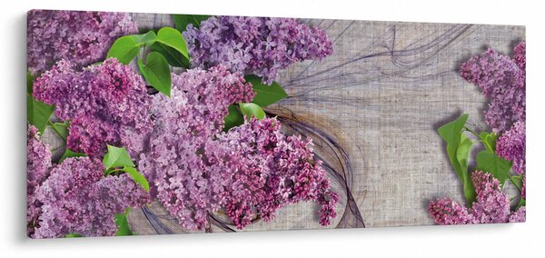Tablou - Flori de liliac (120x50 cm)