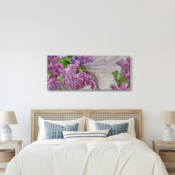 Tablou - Flori de liliac (120x50 cm)