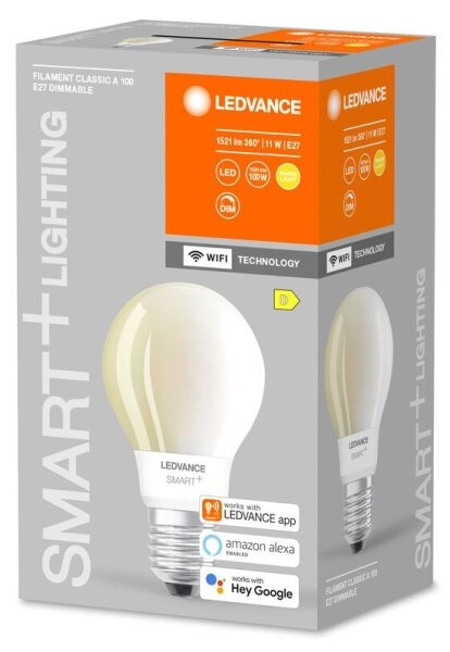 Bec LED dimabil Ledvance SMART+ FILAMENT E27/11W/230V 2700K Wi-Fi